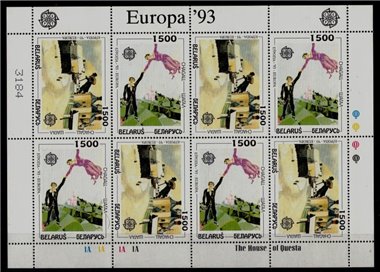 BIELORUSSIA 1993 Europa 2 MF MNH**