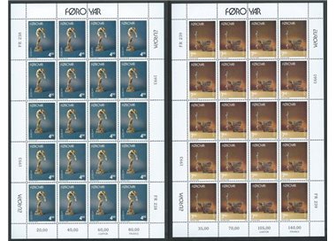 FAEROER 1993 Europa 2 MF MNH**