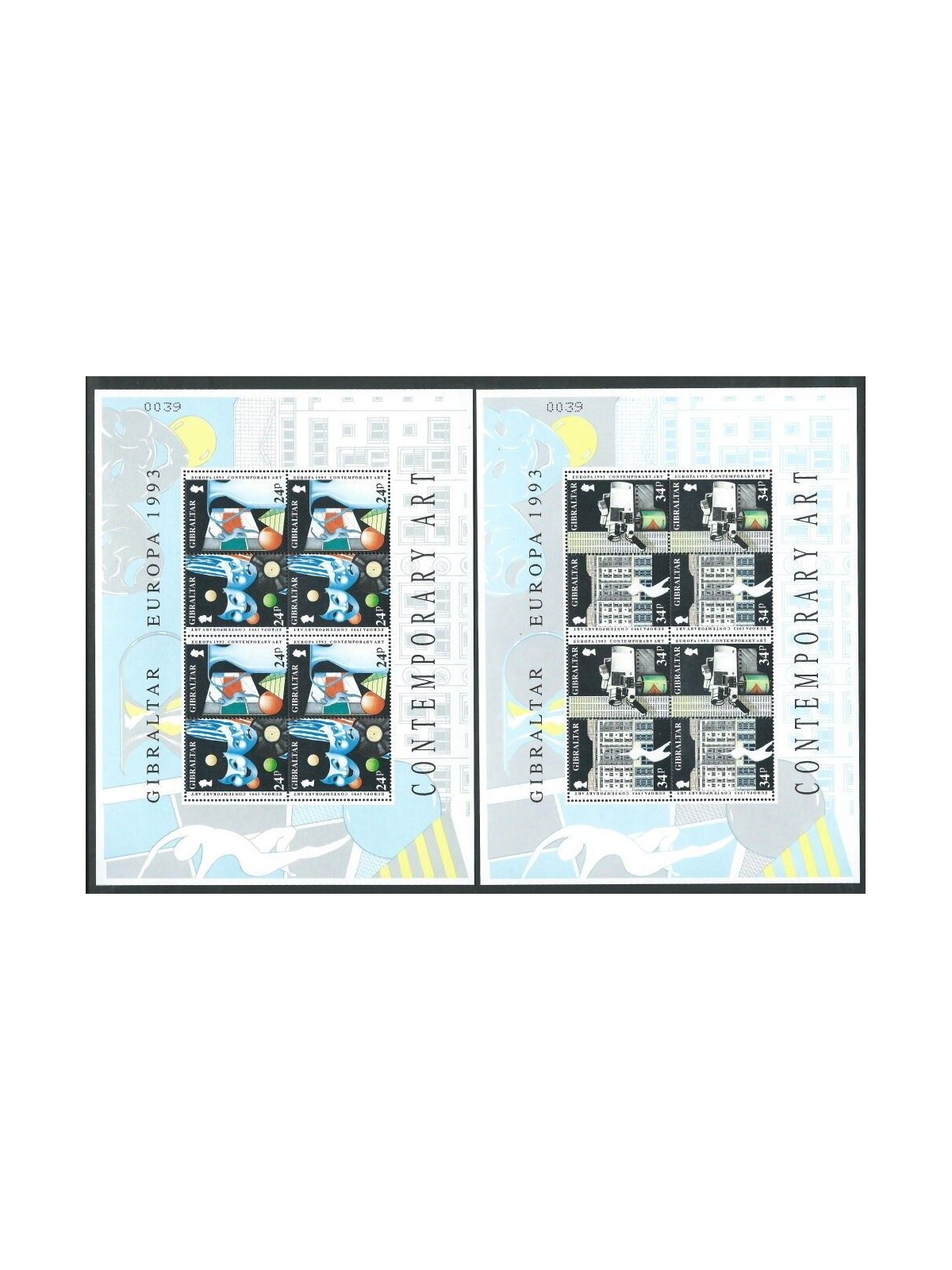 GIBRALTAR 1993 Europe 2 m/s MNH**