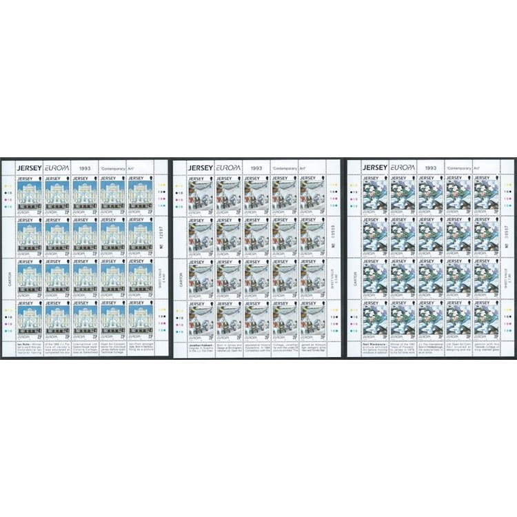 JERSEY 1993 Europa 3 MF MNH**