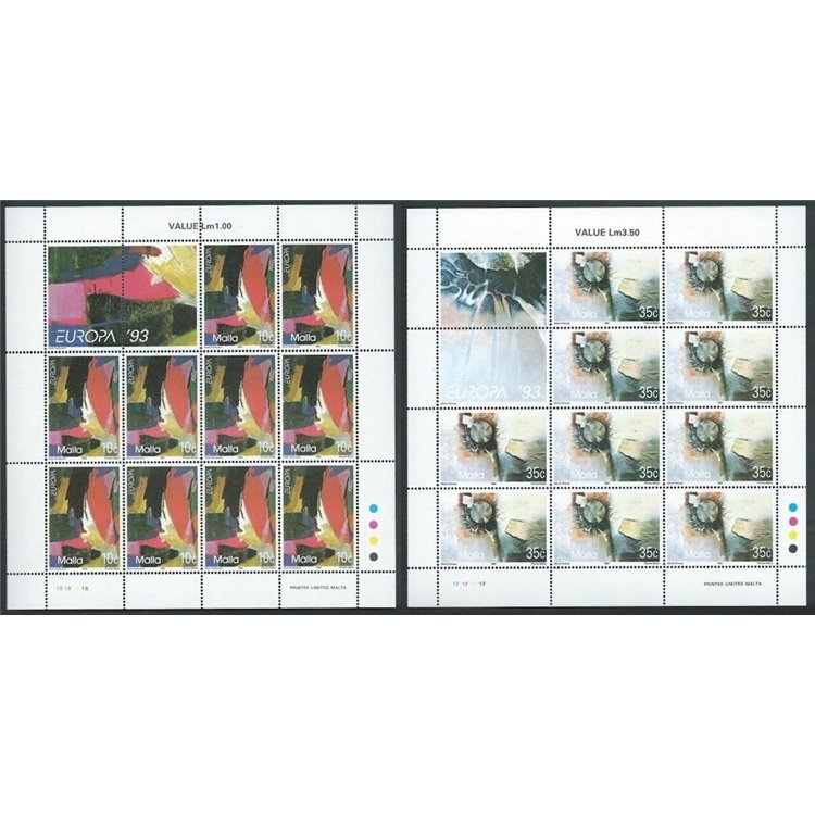 MALTA 1993 Europa 2 MF MNH**