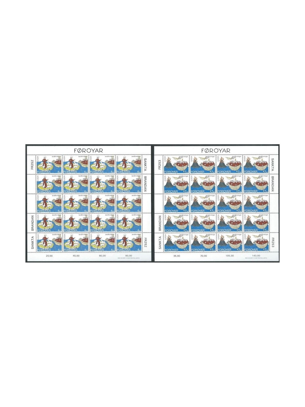 FAEROER 1994 Europa 2 MF MNH**