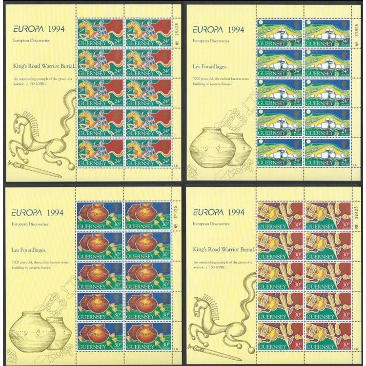 GUERNSEY 1994 Europa 4 MF MNH**