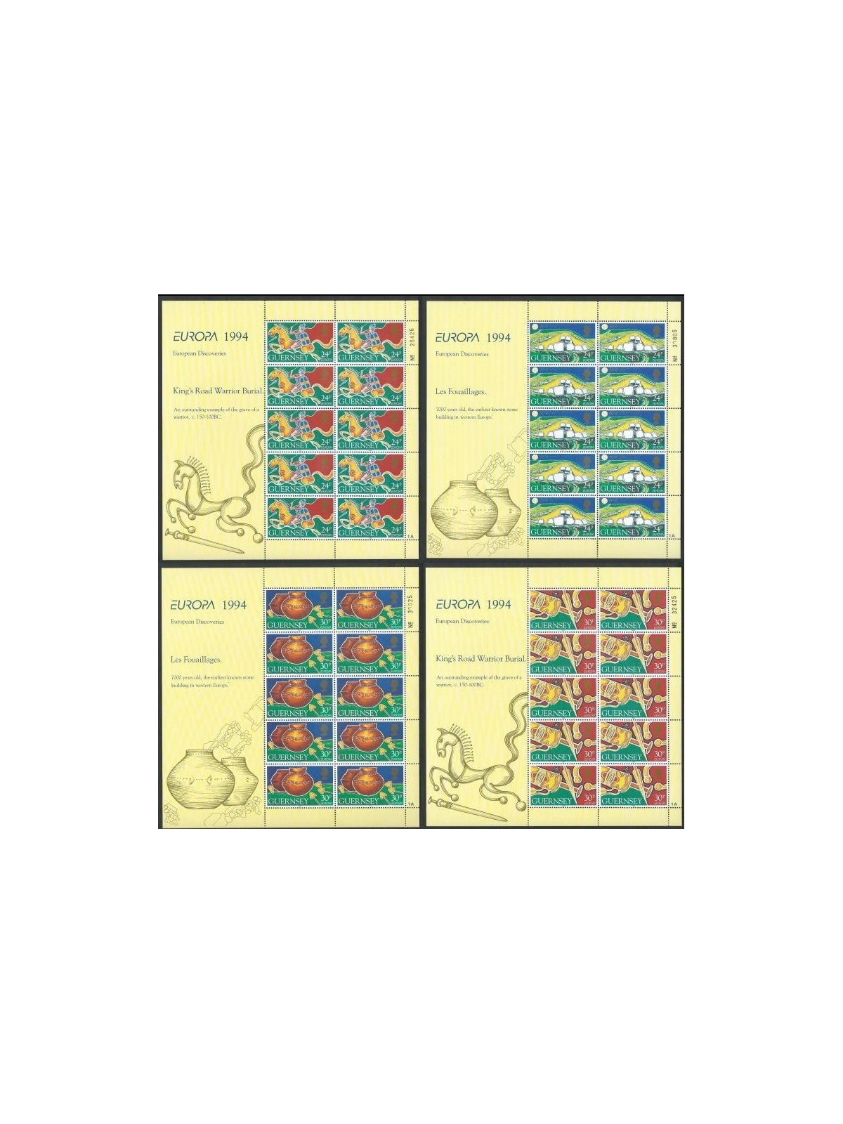 GUERNSEY 1994 Europa 4 MF MNH**