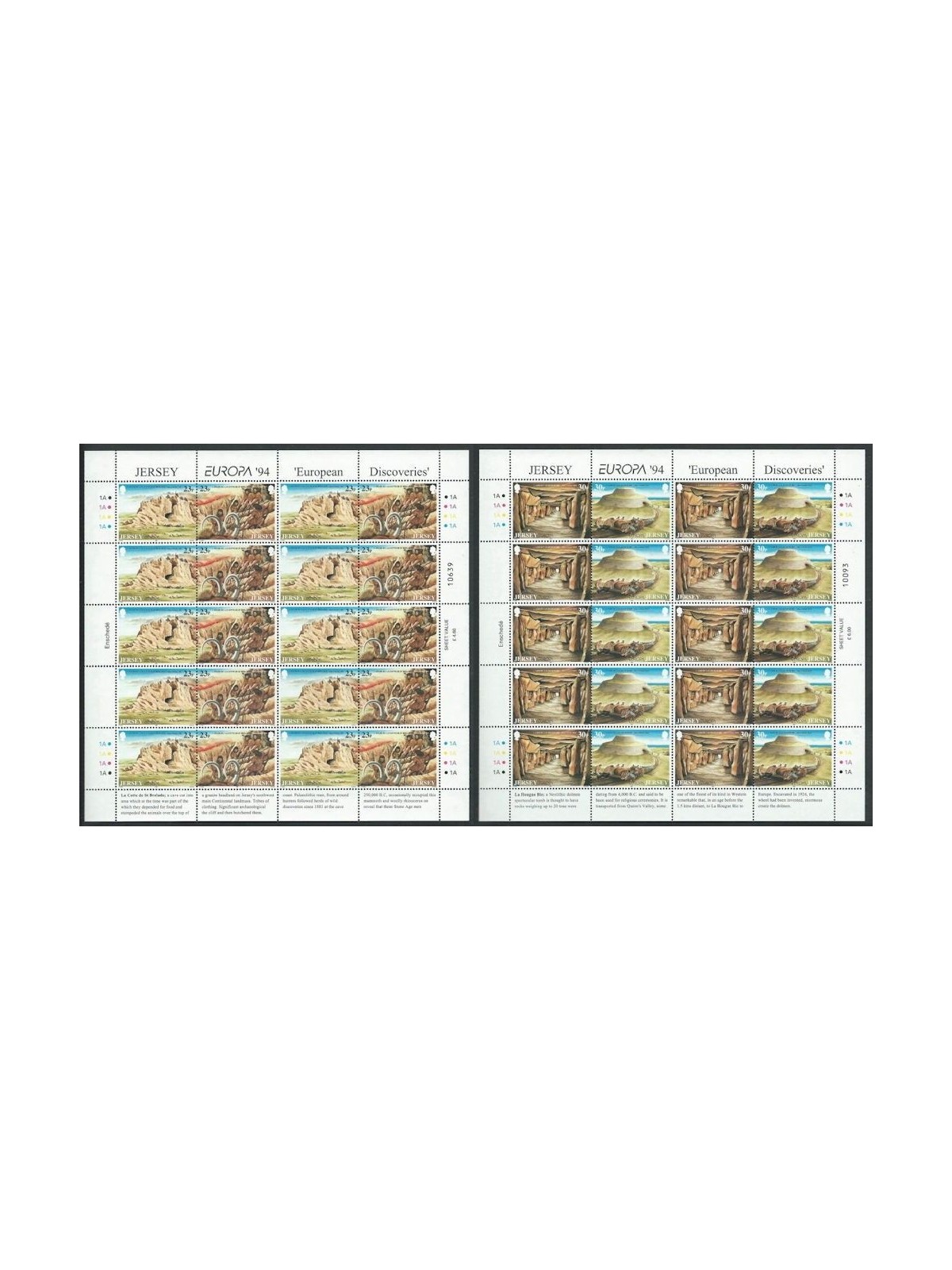 JERSEY 1994 Europe 2 m/s MNH**