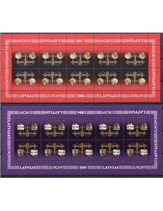 LETTONIA 1994 Europa 2 MF MNH**