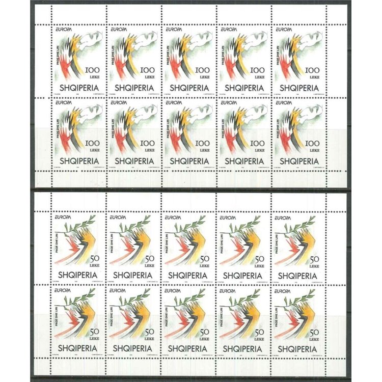 ALBANIA 1995 Europa 2 MF MNH**