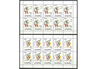 ALBANIA 1995 Europa 2 MF MNH**