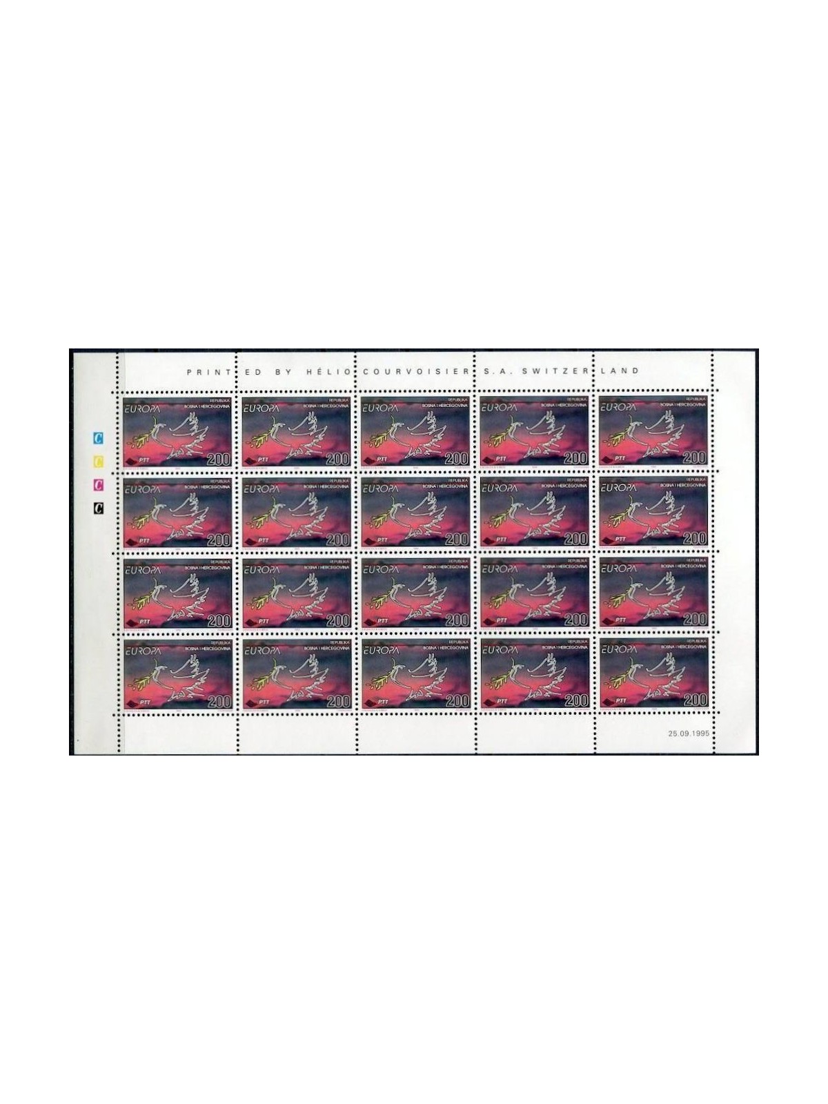 BOSNIA ERZEGOVINA 1995 Europa MF MNH**