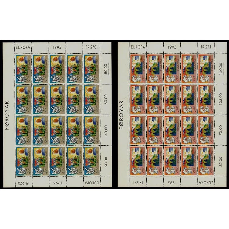 FAEROER 1995 Europa 2 MF MNH**