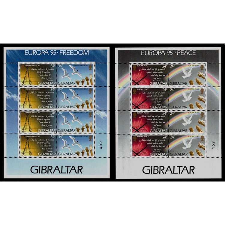 GIBRALTAR 1995 Europe 2 m/s MNH**