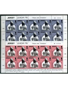 JERSEY 1995 Europa 2 MF MNH**
