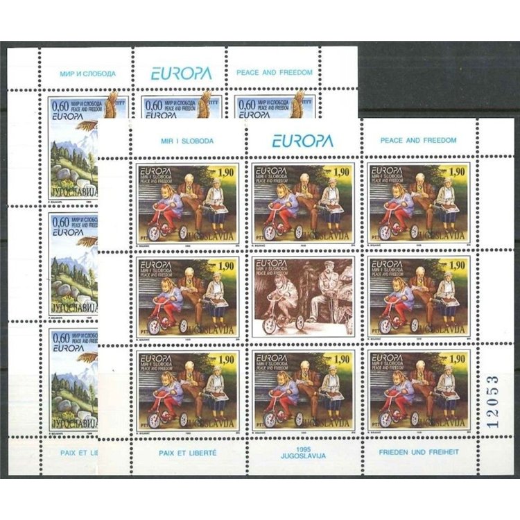 YUGOSLAVIA 1995 Europe 2 m/s MNH**