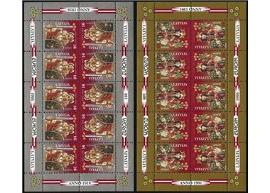 LETTONIA 1995 Europa 2 MF MNH**