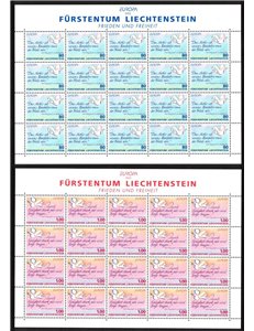 LIECHTENSTEIN 1995 Europe 2 m/s MNH**
