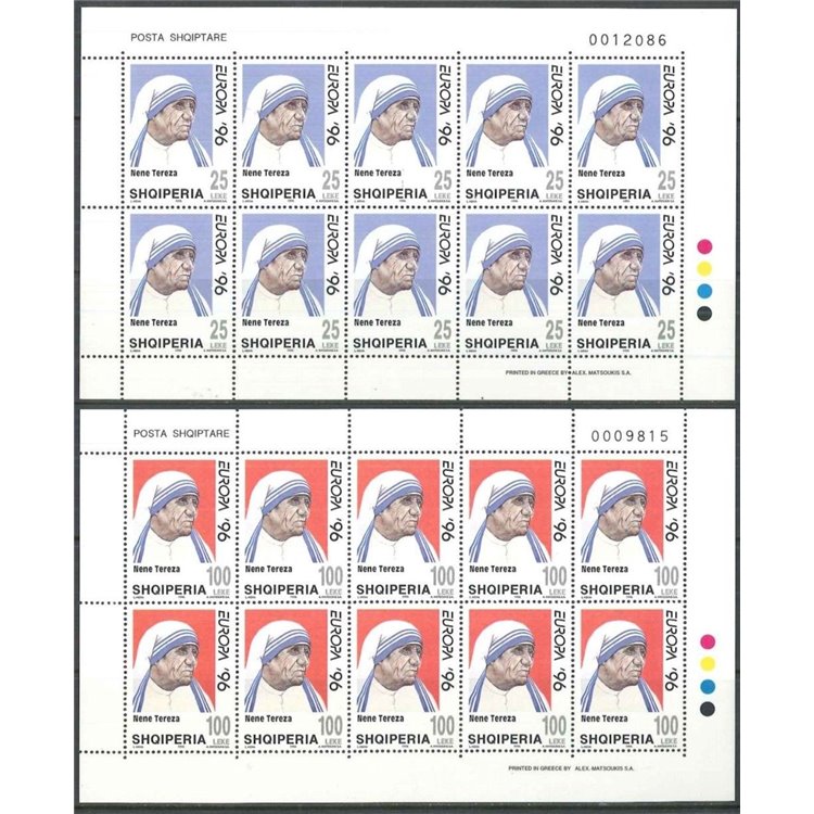 ALBANIA 1996 Europe 2 m/s MNH**