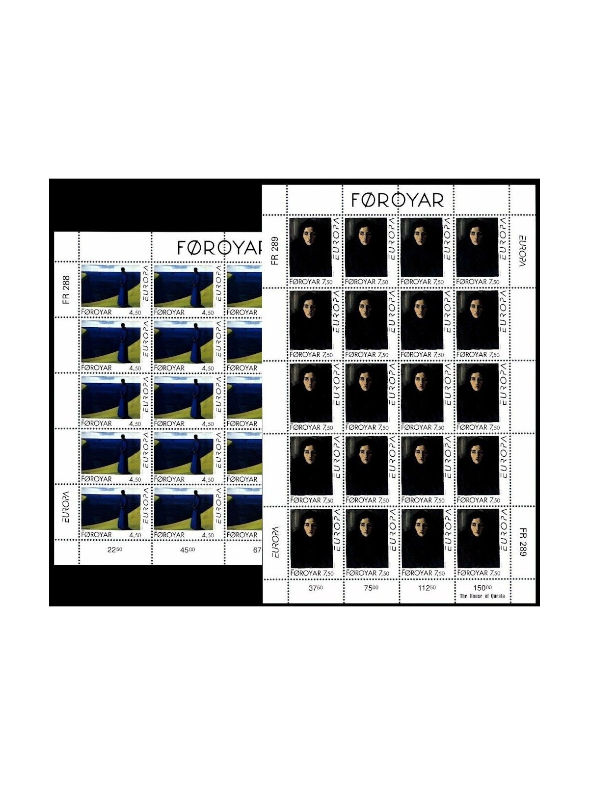 FAROERS 1996 Europe 2 m/s MNH**