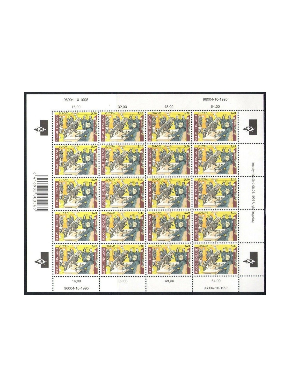FINLANDIA 1996 Europa MF MNH**