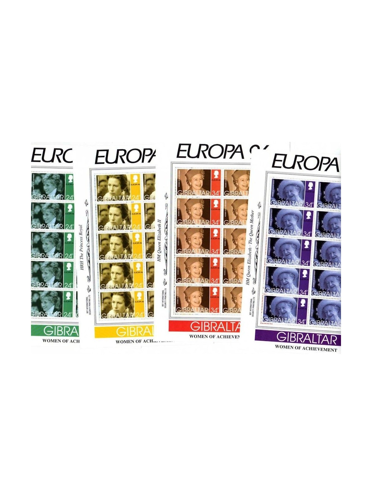 GIBRALTAR 1996 Europe 4 m/s MNH**
