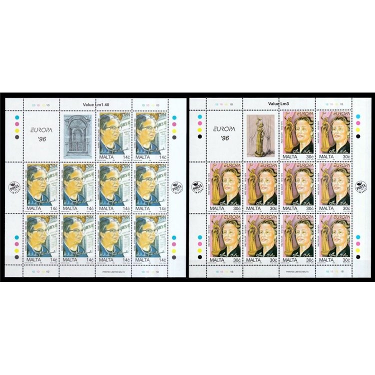 MALTA 1996 Europa 2 MF MNH**