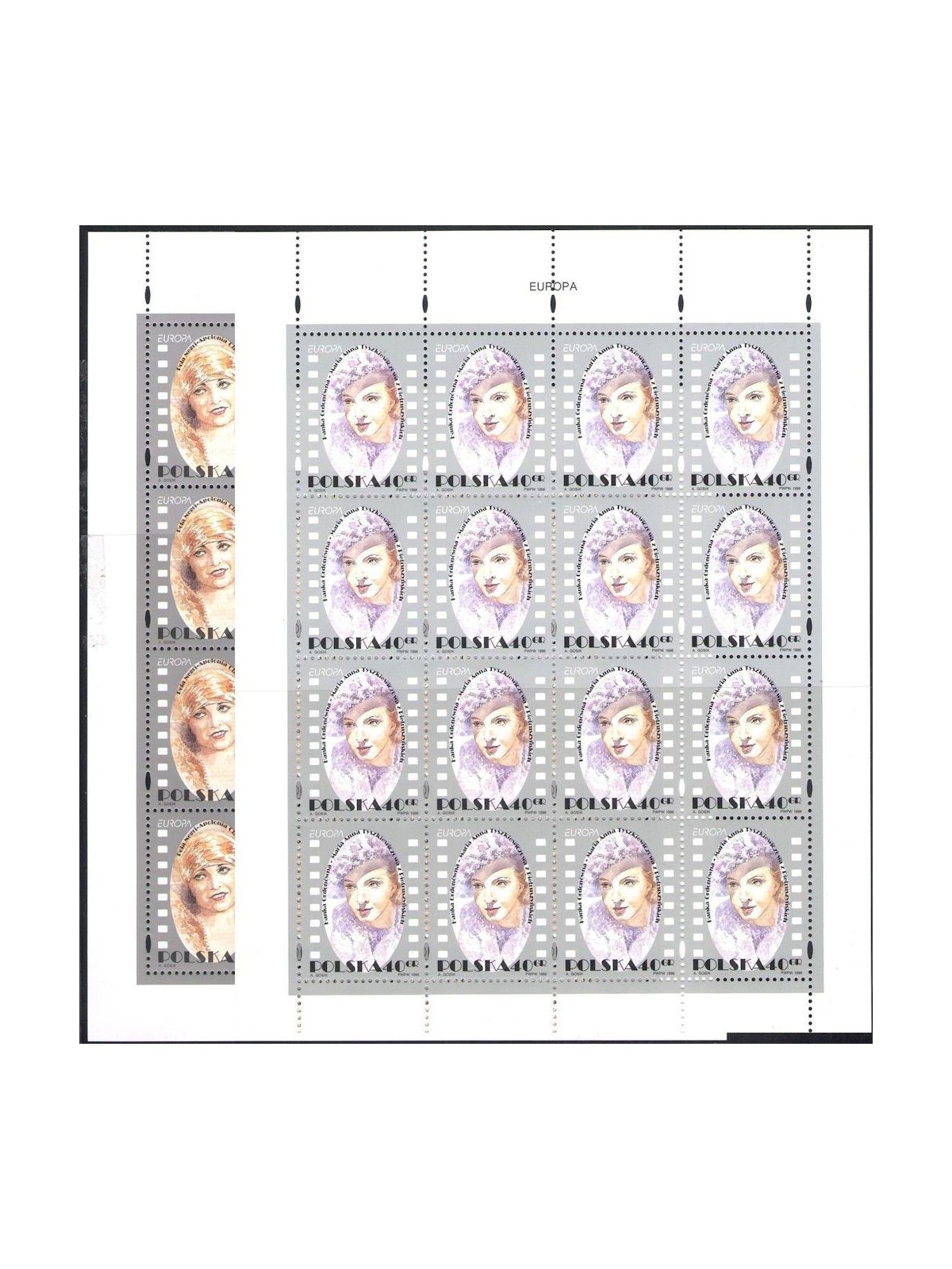POLONIA 1996 Europa 2 MF MNH**