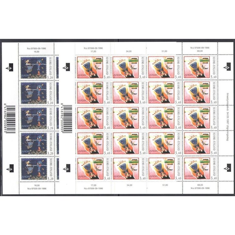 FINLANDIA 1997 Europa 2 MF MNH**