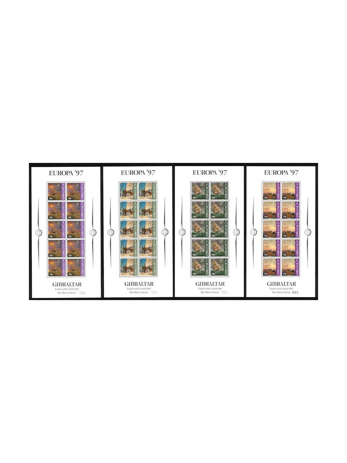GIBILTERRA 1997 Europa 4 MF MNH**