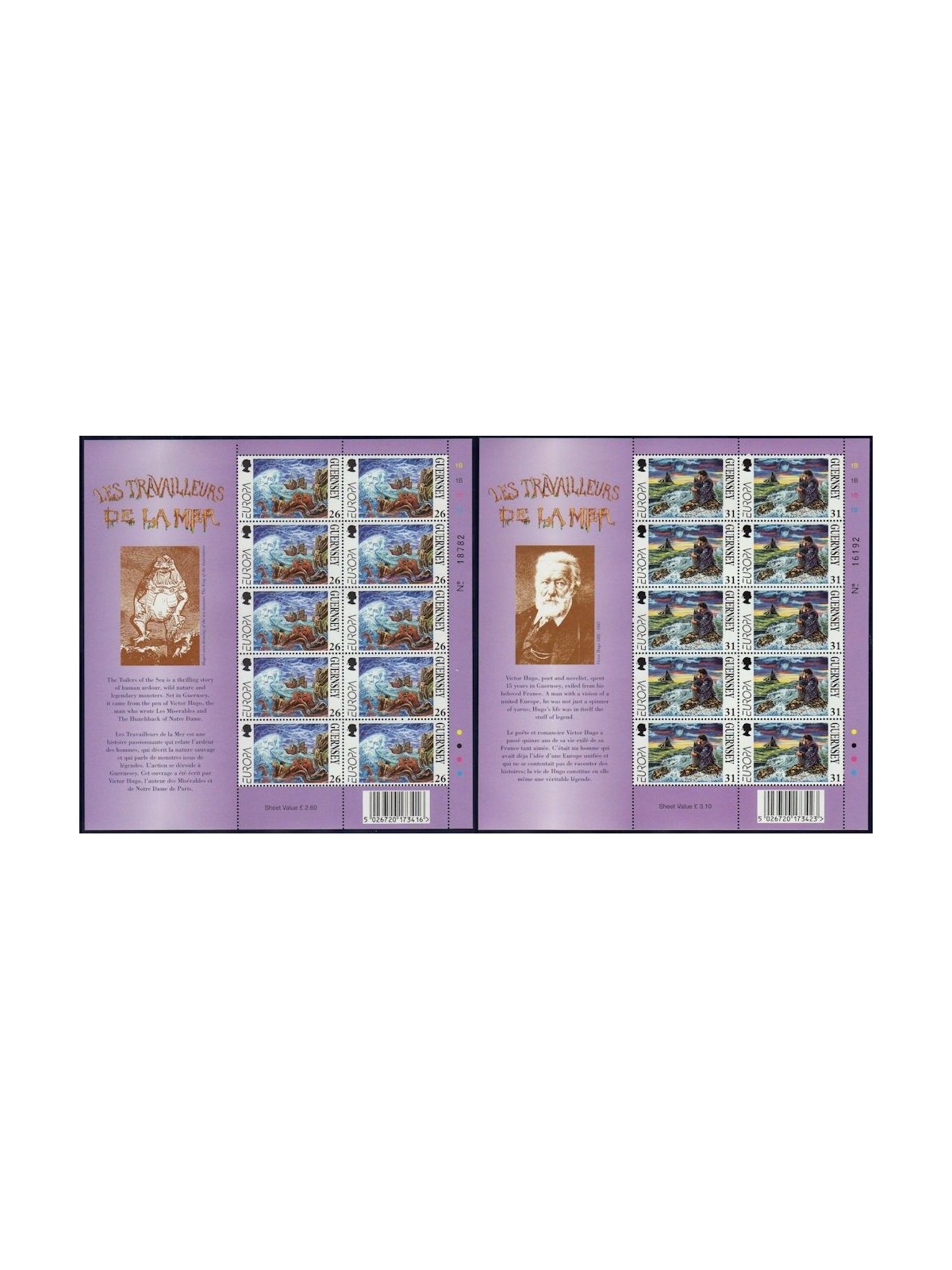 GUERNSEY 1997 Europe 2 m/s MNH**