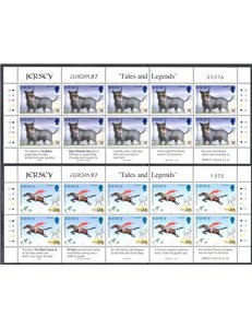 JERSEY 1997 Europa 2 MF MNH**