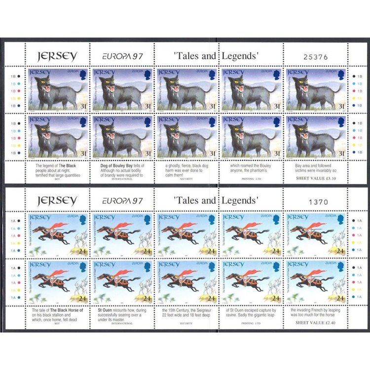 JERSEY 1997 Europe 2 m/s MNH**