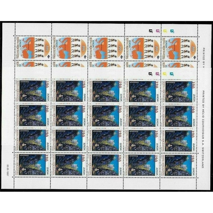 BOSNIA ERZEGOVINA 1997 Europa 2 MF MNH**