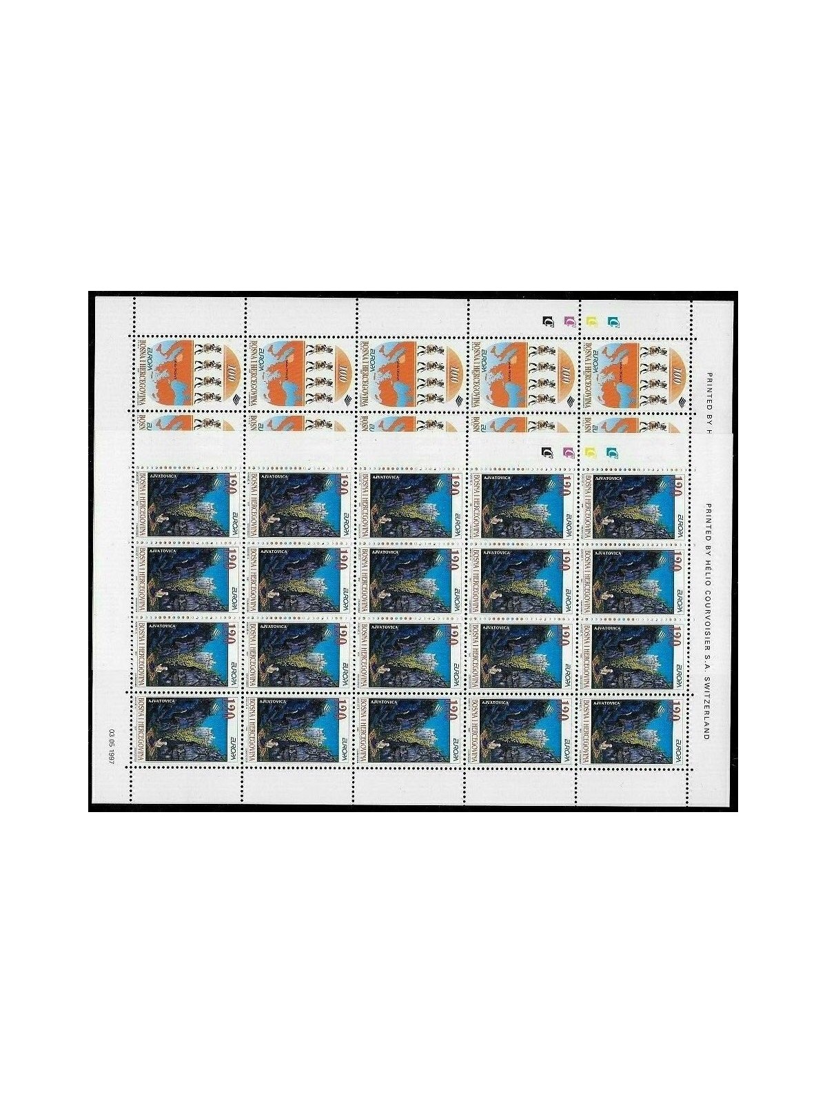 BOSNIA ERZEGOVINA 1997 Europa 2 MF MNH**
