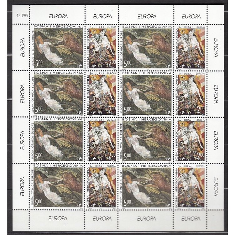 BOSNIA CROATA 1997 Europa MF MNH**