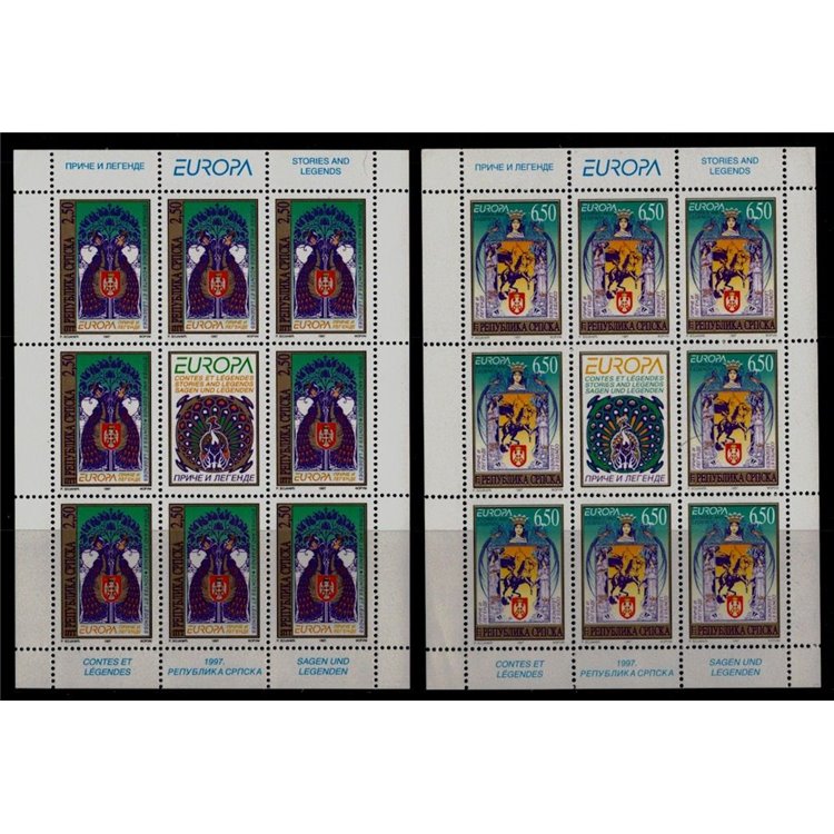 BOSNIA SERBA 1997 Europe 2 m/s MNH**