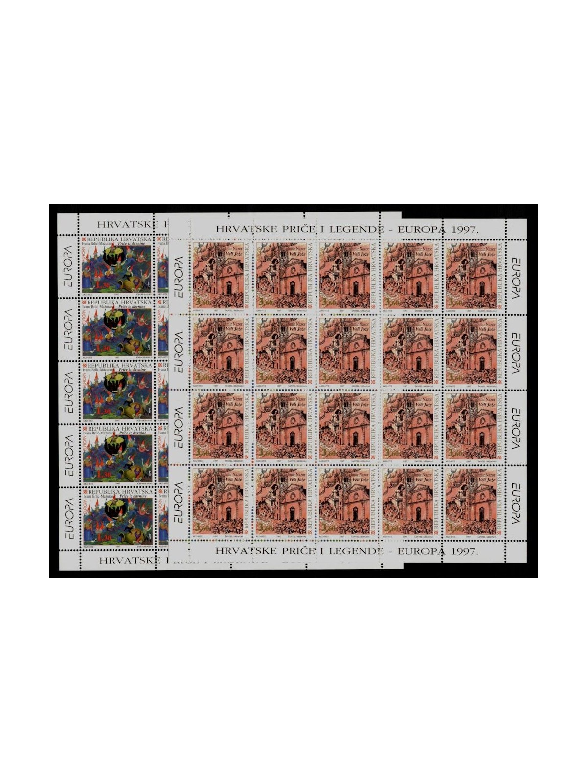 CROAZIA 1997 Europa 2 MF MNH**
