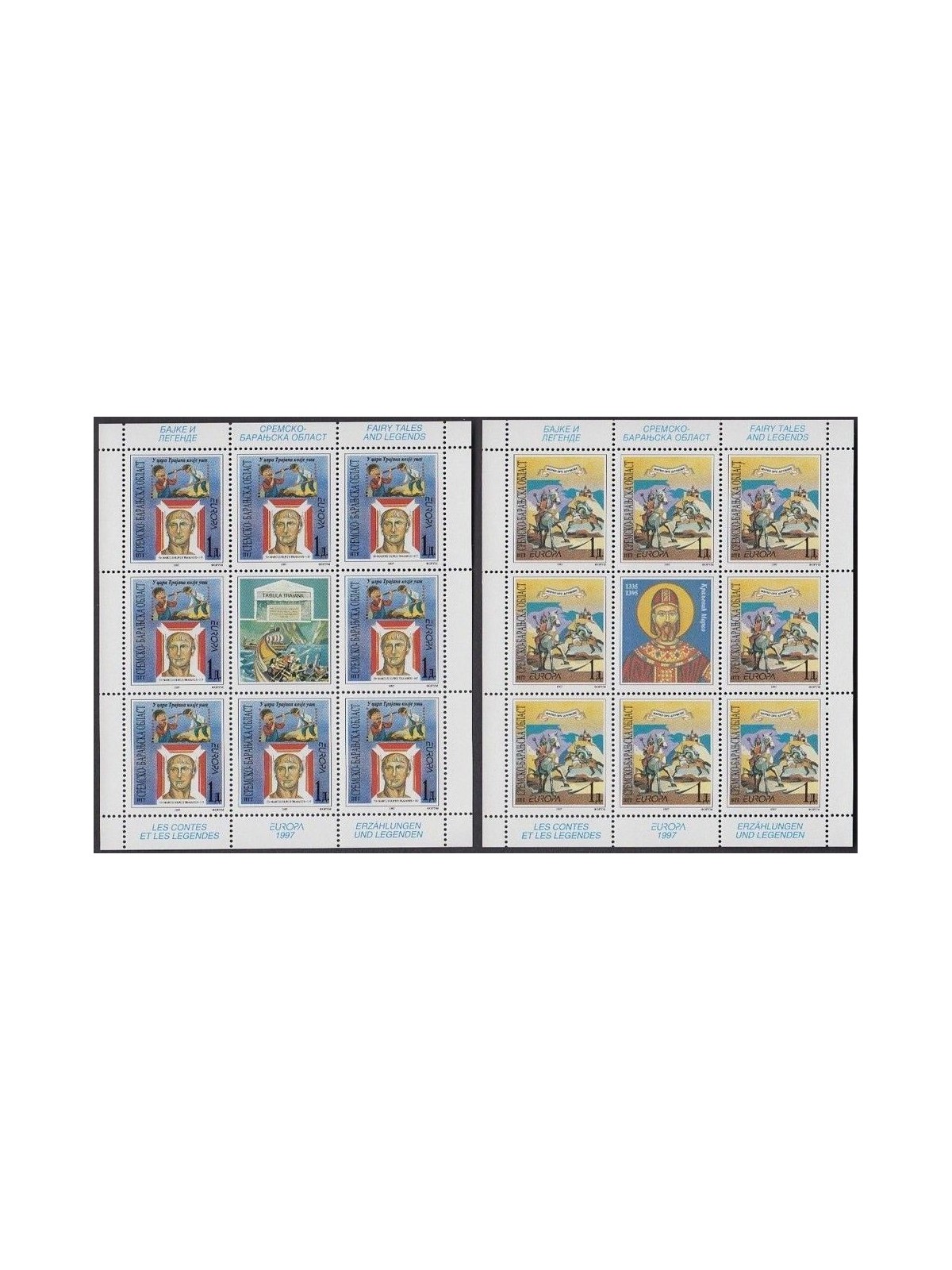 CROAZIA KRAJINA 1997 Europa 2 MF MNH**