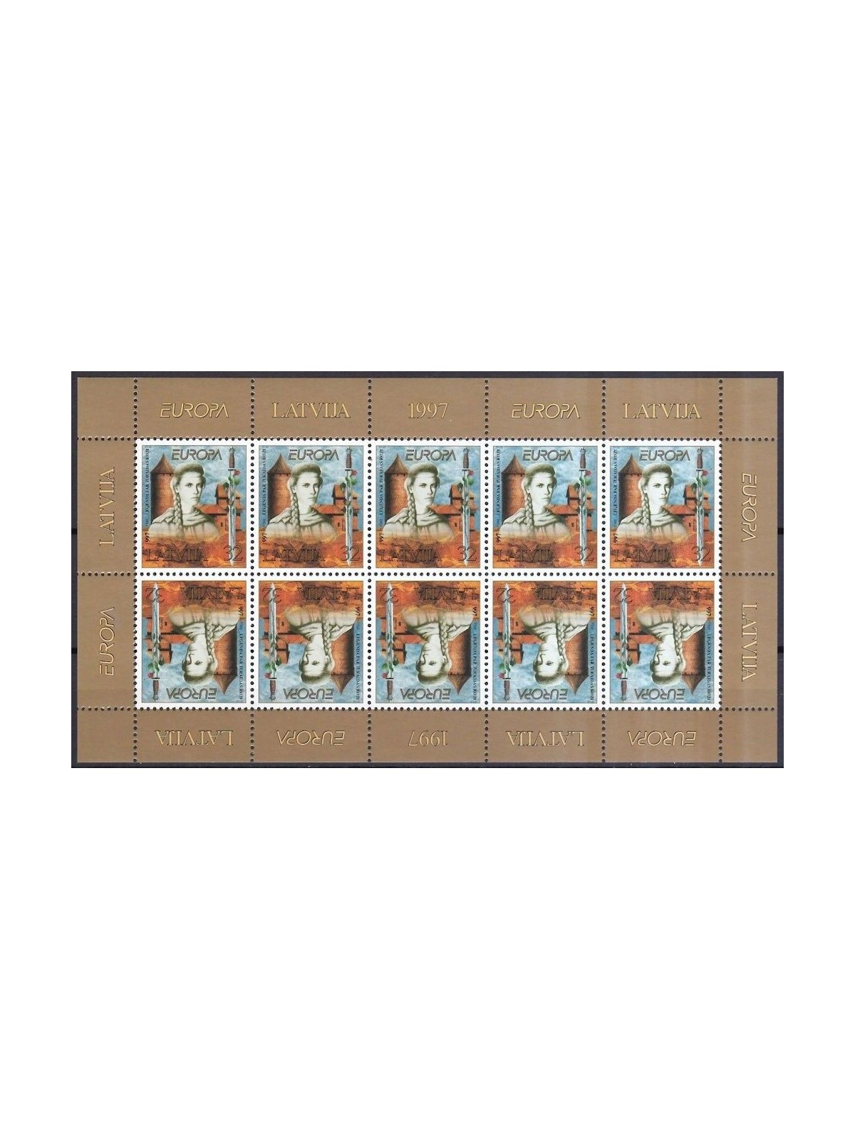 LETTONIA 1997 Europa MF MNH**