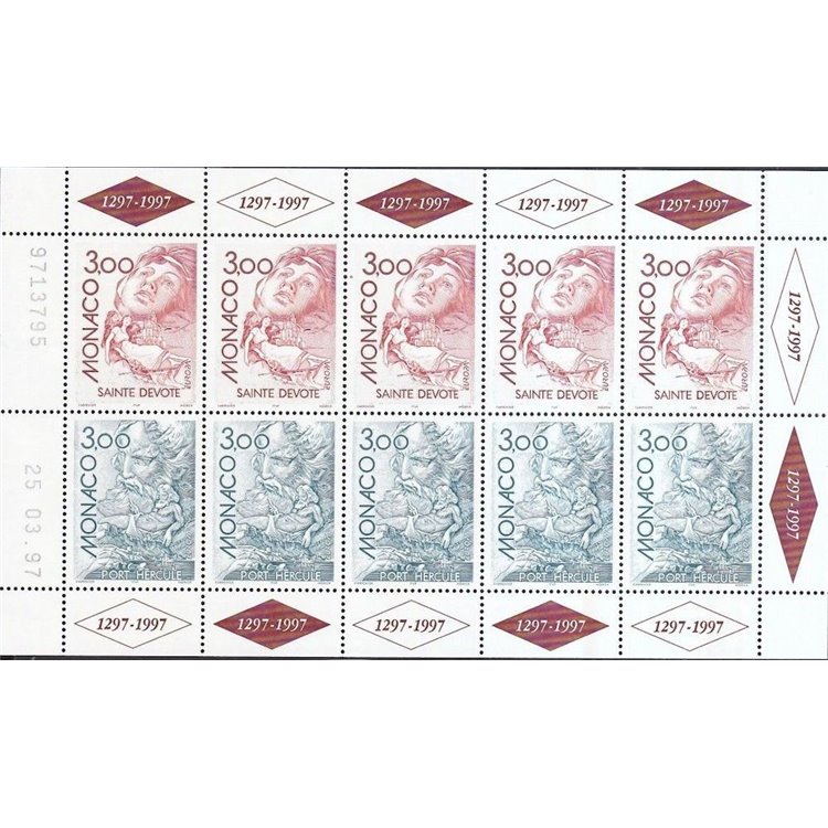 MONACO 1997 Europe m/s MNH**