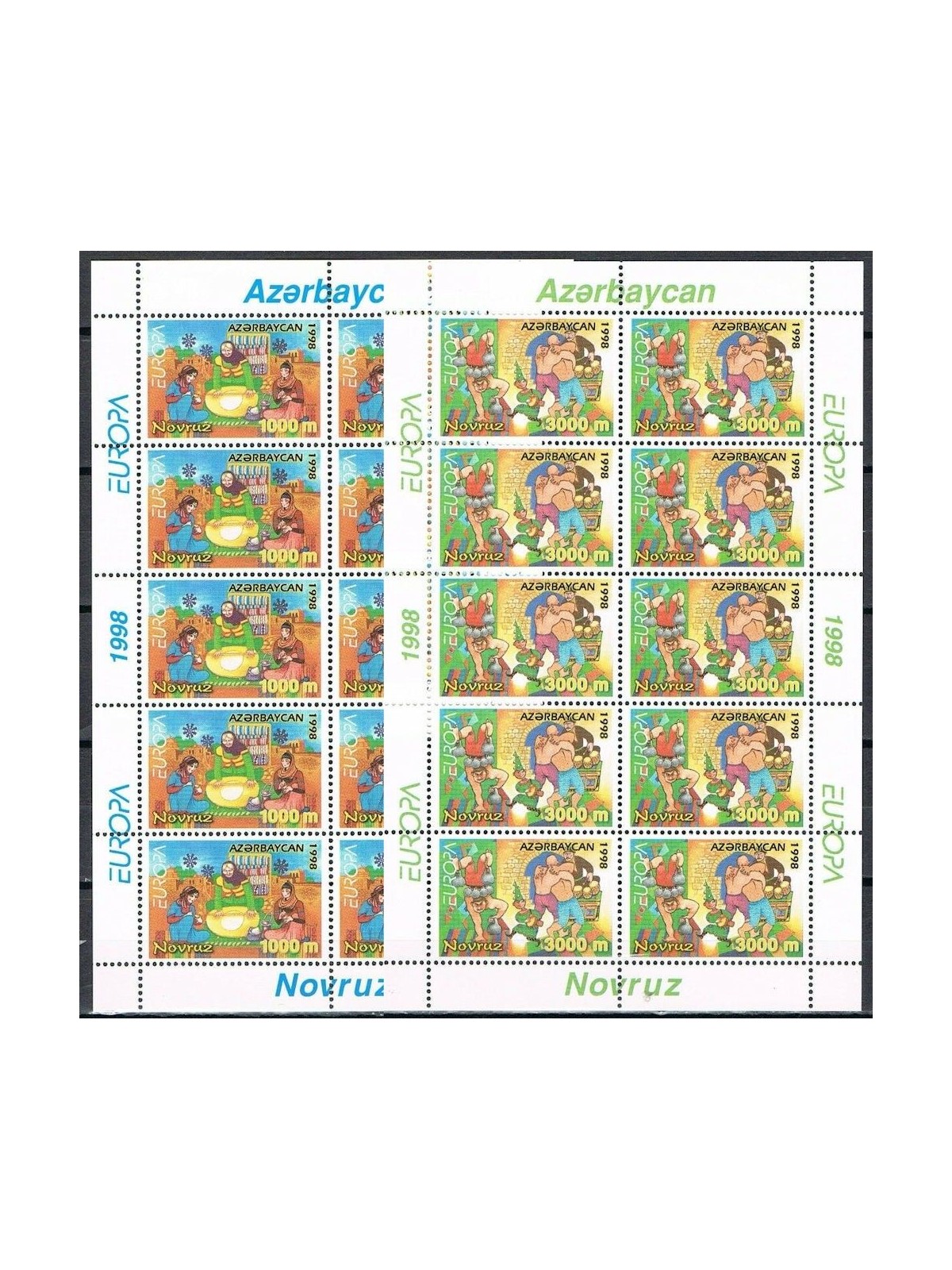 AZERBAIJAN 1998 Europa 2 MF MNH**