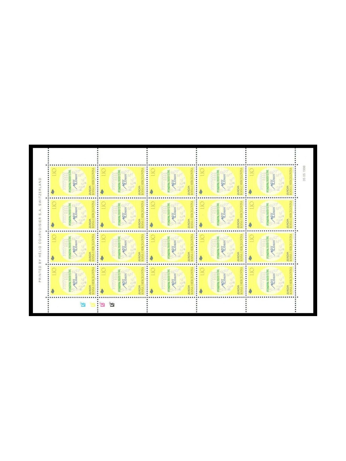 BOSNIA HERZEGOVINA 1998 Europe m/s MNH**