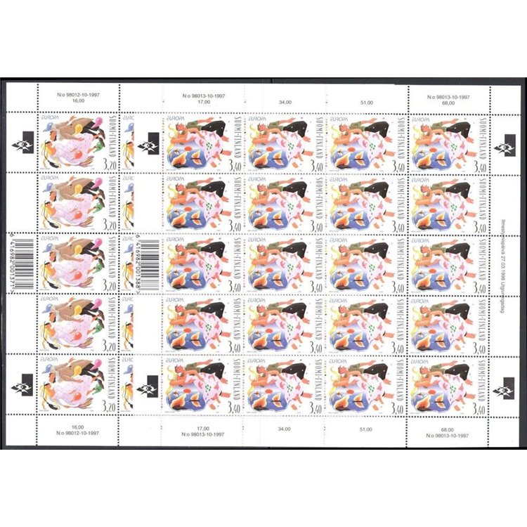 FINLAND 1998 Europe 2 m/s MNH**