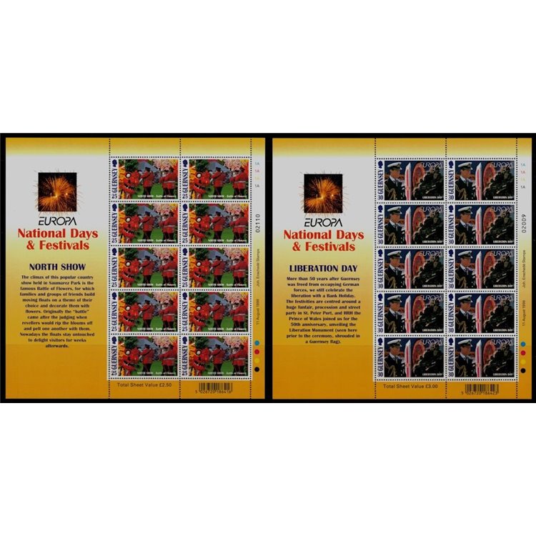 GUERNSEY 1998 Europa 2 MF MNH**