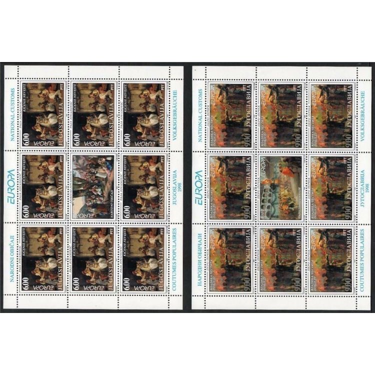 YUGOSLAVIA 1998 Europe 2 m/s MNH**