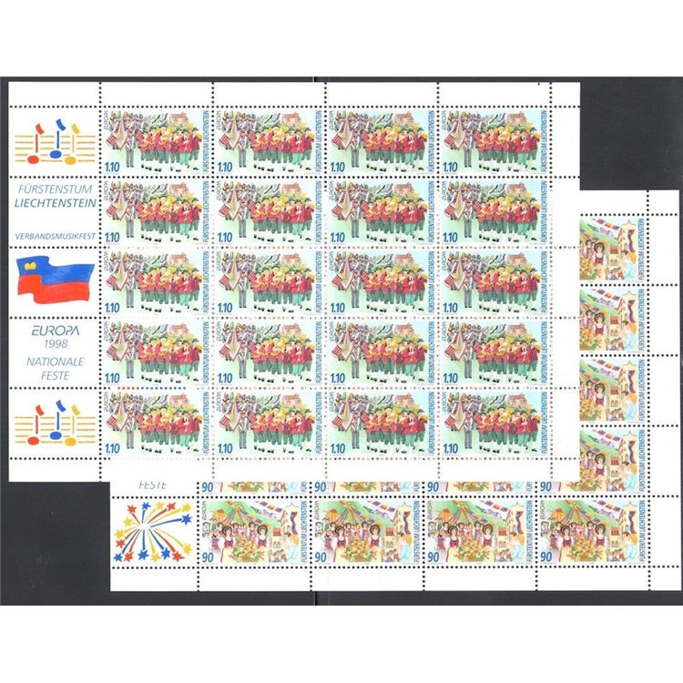 LIECHTENSTEIN 1998 Europe 2 m/s MNH**