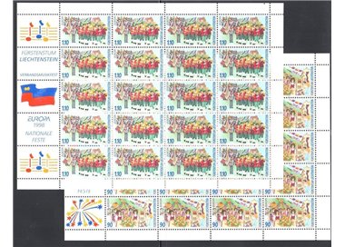 LIECHTENSTEIN 1998 Europa 2 MF MNH**