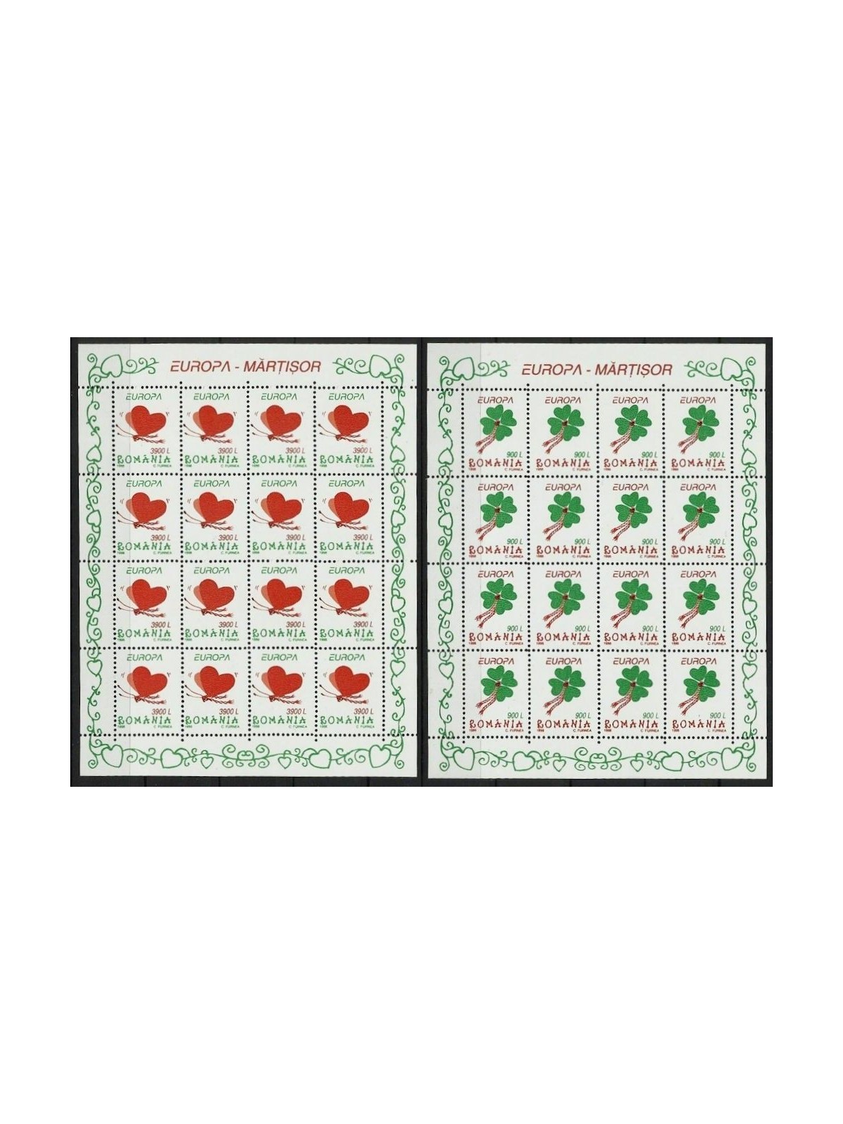ROMANIA 1998 Europa 2 MF MNH**