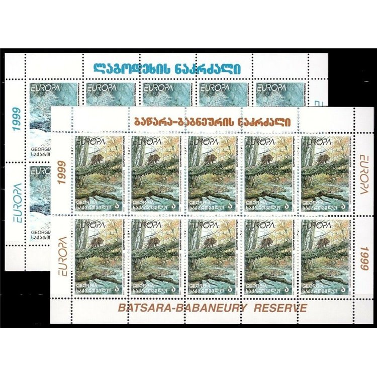 GEORGIA 1999 Europa 2 MF MNH**