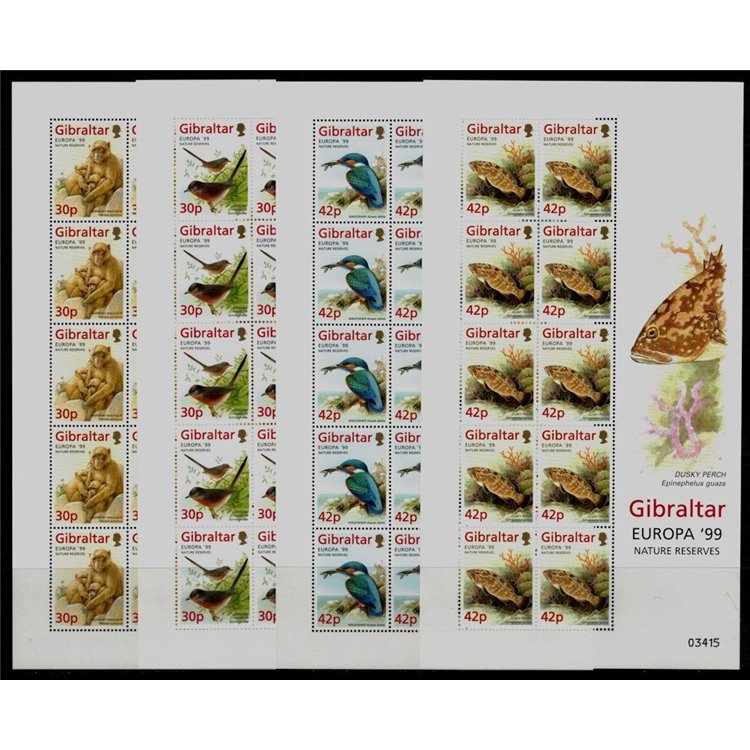 GIBRALTAR 1999 Europe 4 m/s MNH**