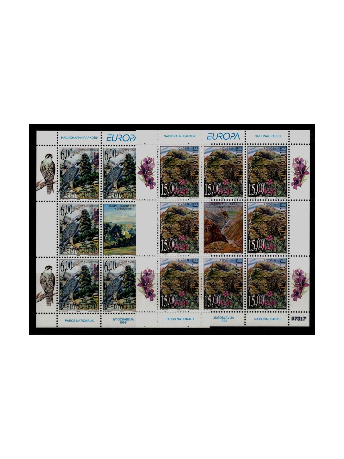 YUGOSLAVIA 1999 Europe 2 m/s MNH**