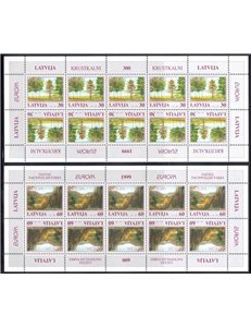 LETTONIA 1999 Europa 2 MF MNH**